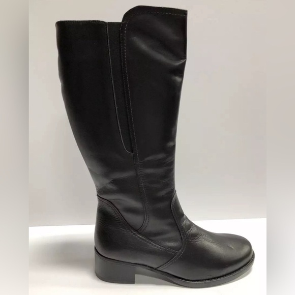 David Tate Shoes - David Tate Veneto Womens Boot Black Leather Size 10XW
